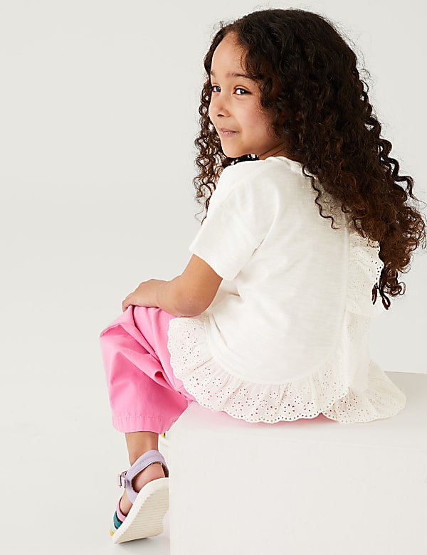 Pure Cotton Frill Top