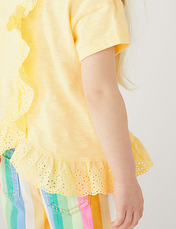 Pure Cotton Frill Top