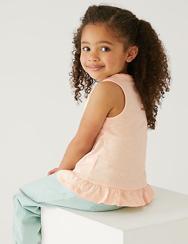 Pure Cotton Flamingo Print Top