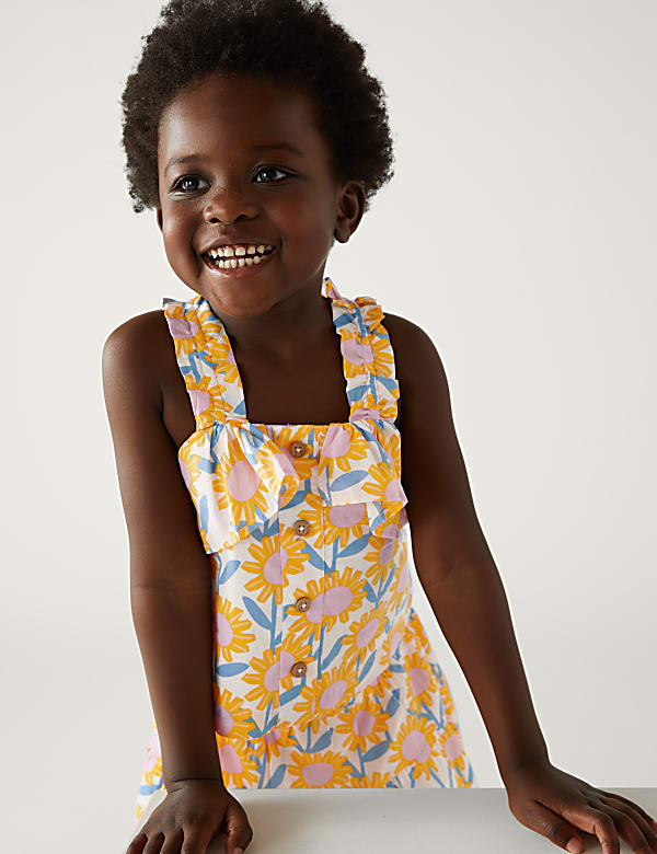 Pure Cotton Sunflower Top