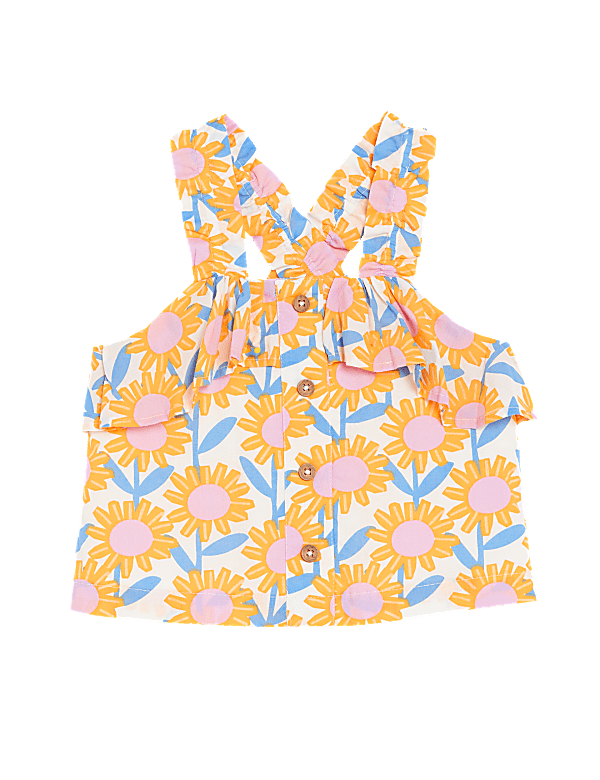 Pure Cotton Sunflower Top