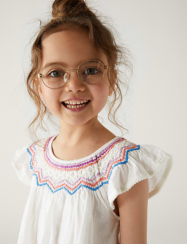 Pure Cotton Embroidered Top