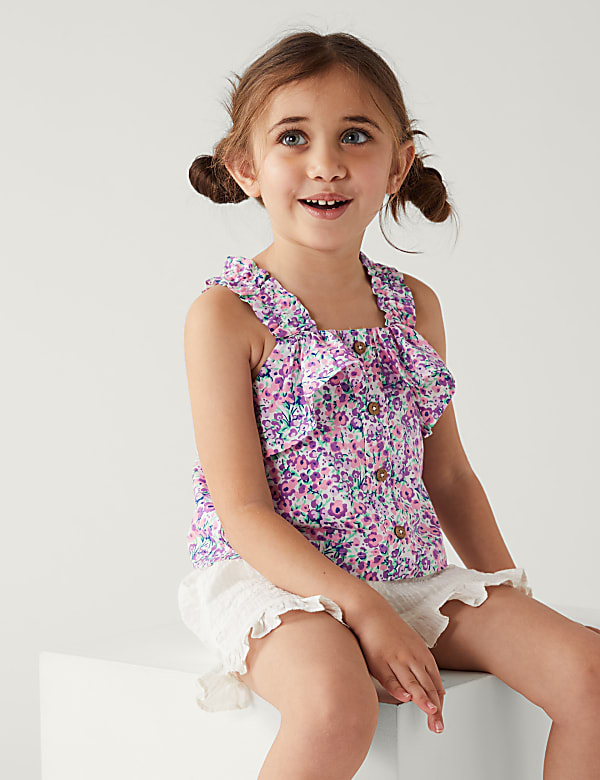 Pure Cotton Floral Top