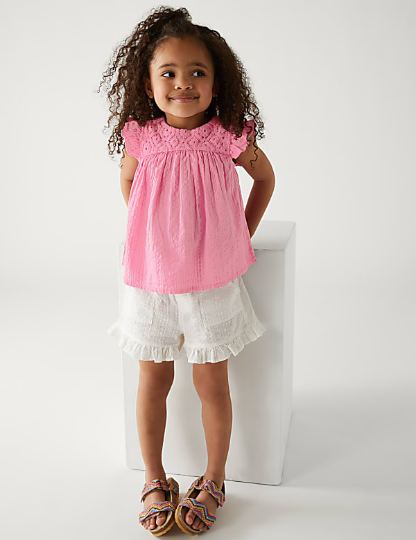 Pure Cotton Textured Top