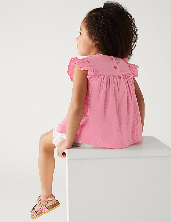 Pure Cotton Textured Top