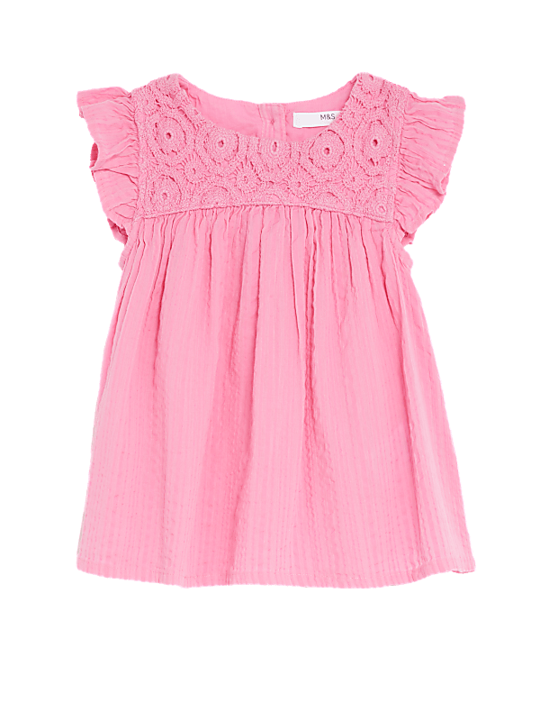 Pure Cotton Textured Top