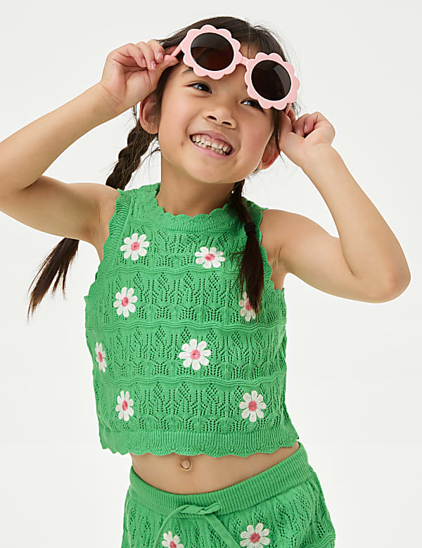 Cotton Rich Knitted Top (2-8 Yrs) - BG