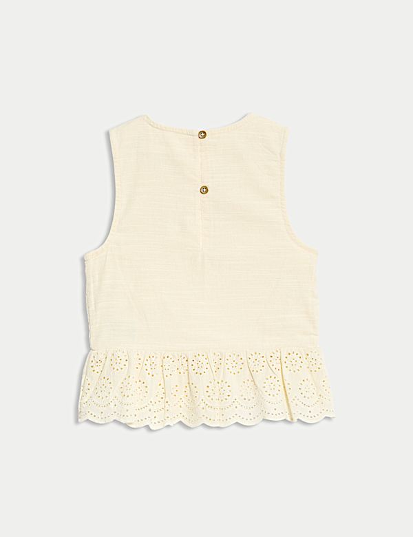Pure Cotton Shirred Top