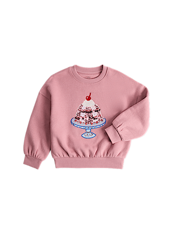 Cotton Rich Jelly Sweatshirt (2-8 Yrs)