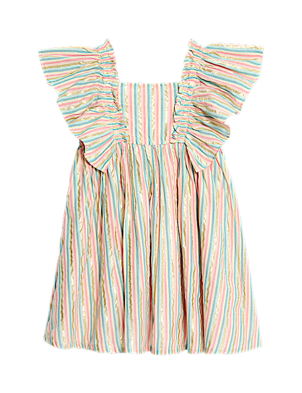 Cotton Rich Striped Dress (2-8 Yrs)