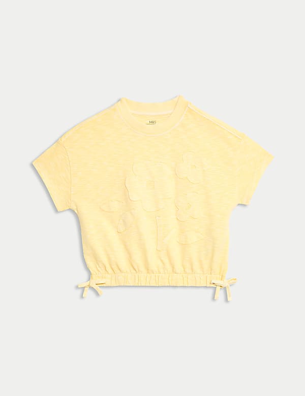 Pure Cotton Flower T-Shirt (2-8 Yrs) - AT