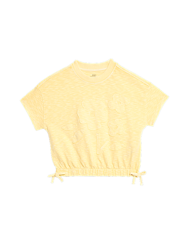 Pure Cotton Flower T-Shirt (2-8 Yrs)