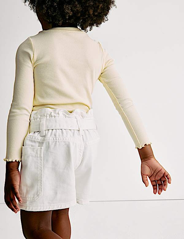 Short style sac en papier en jean 100&nbsp;% coton (du 2&nbsp;au 8&nbsp;ans) - FR