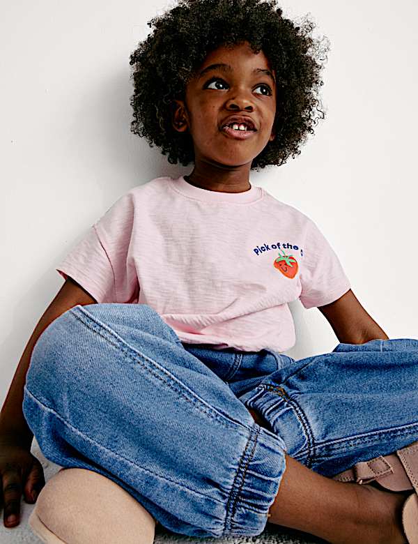 Denim Cuffed Cargo Jeans (2-8 Yrs) - LT