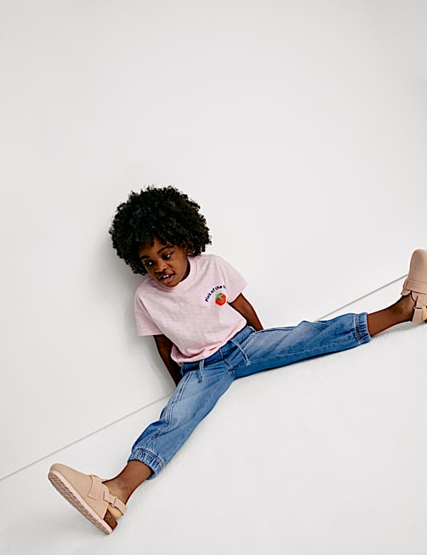 Denim Cuffed Cargo Jeans (2-8 Yrs) - JP