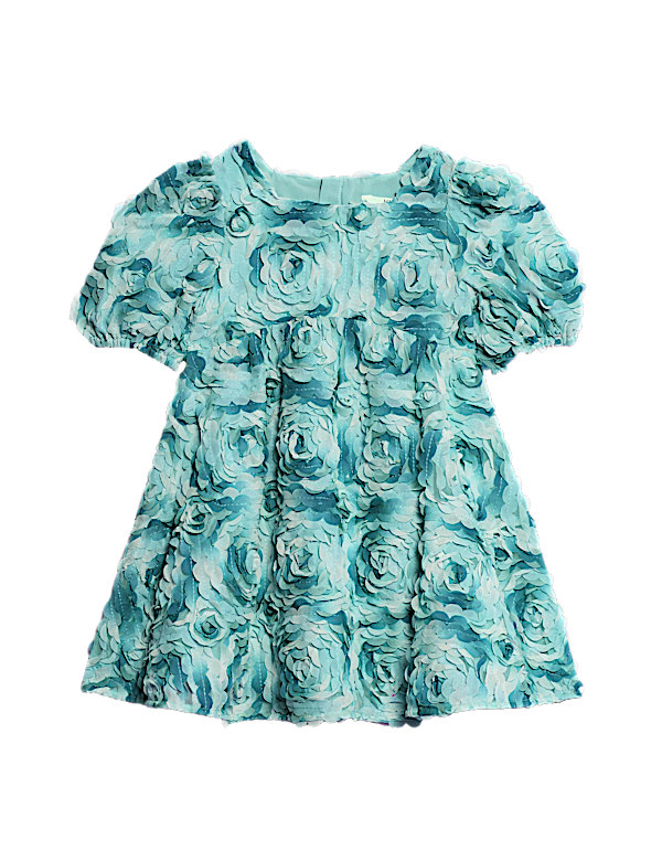 Floral Jacquard Dress (2-16 Yrs)