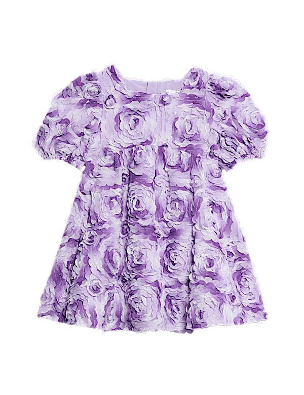 Floral Jacquard Dress (2-16 Yrs)