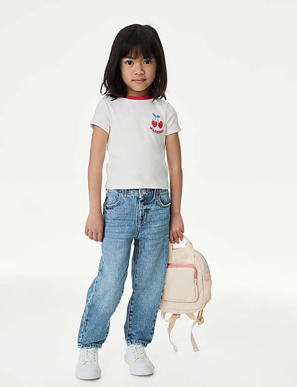 Mom Denim Jeans (2-8 Yrs) - LT