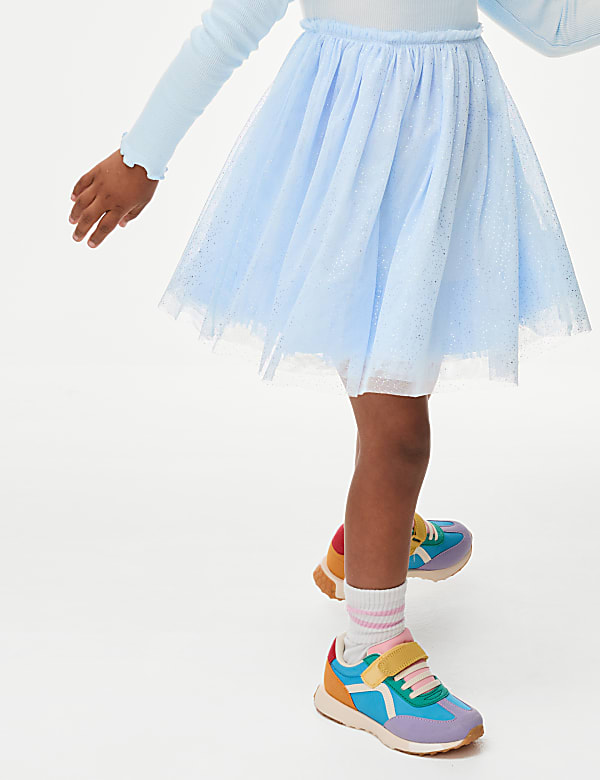 Cotton Rich Tulle Glitter Dress (1-8 Yrs)
