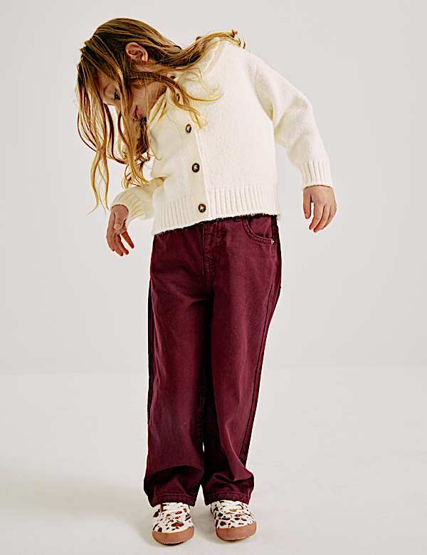 Jeans aus reinem Baumwolldenim mit ausgestelltem Bein (2&ndash;10 J.) - DE