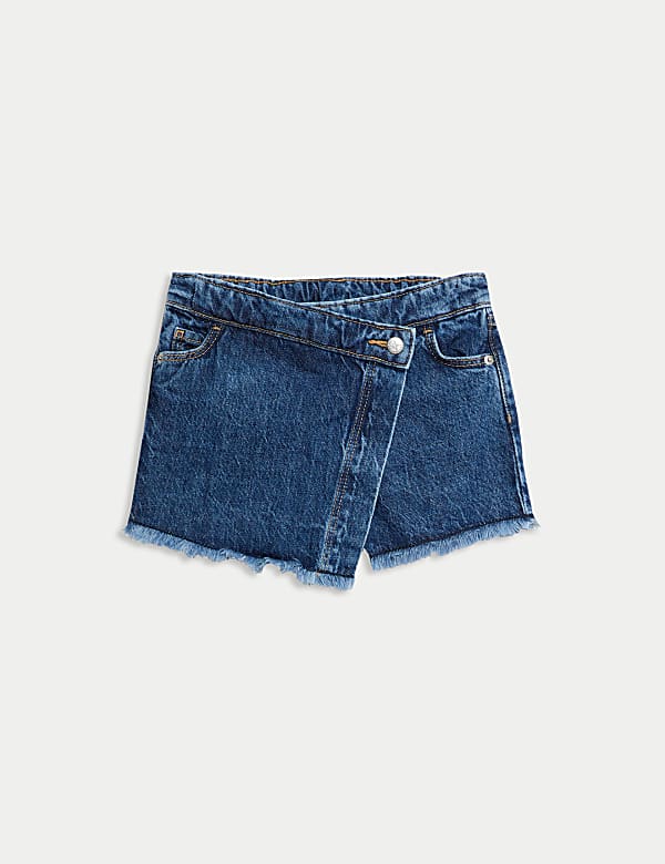 Jupe-short en jean 100&nbsp;% coton (du 2&nbsp;au 16&nbsp;ans) - FR