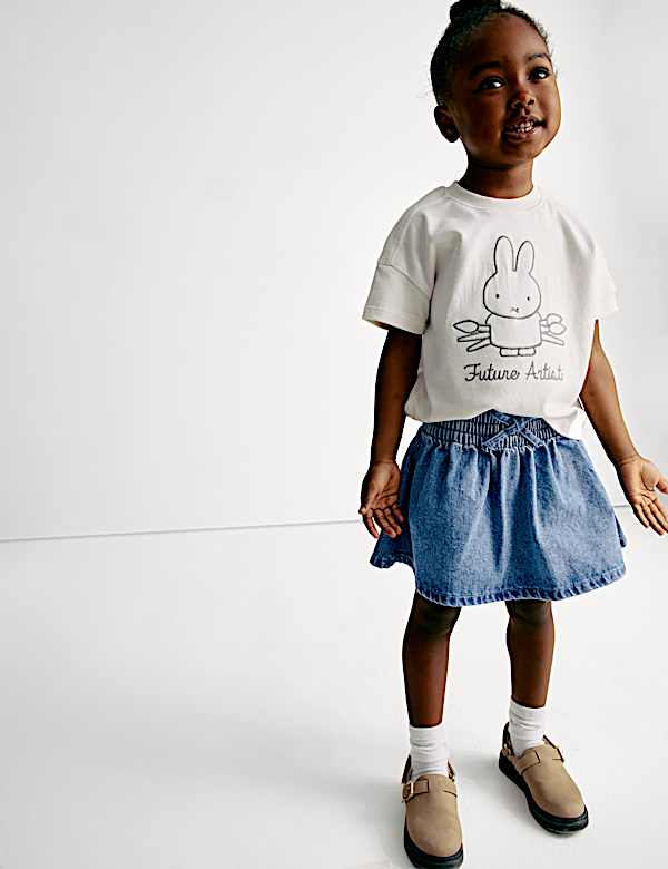 Denim Mini Skirt (2-8 Yrs)