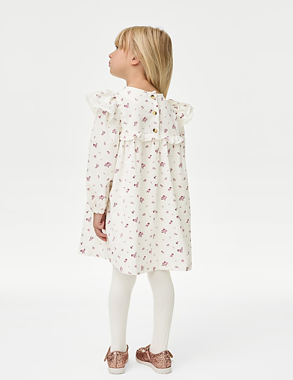2pc Cotton Rich Floral Dress Outfit (2-8 Yrs)