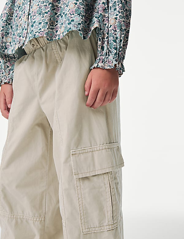 Pure Cotton Parachute Trousers (2-8 Yrs)