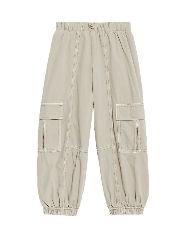 Pure Cotton Parachute Trousers (2-8 Yrs)