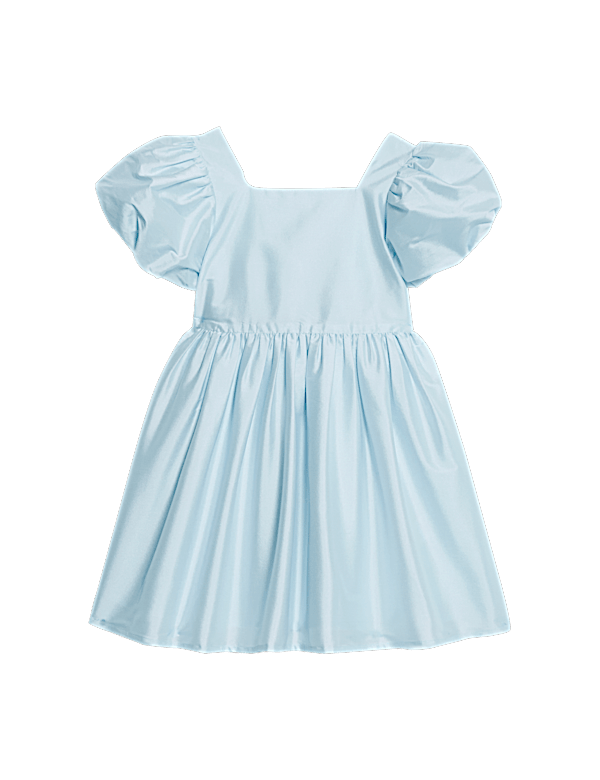 Taffeta Bow Dress (2-8 Yrs)