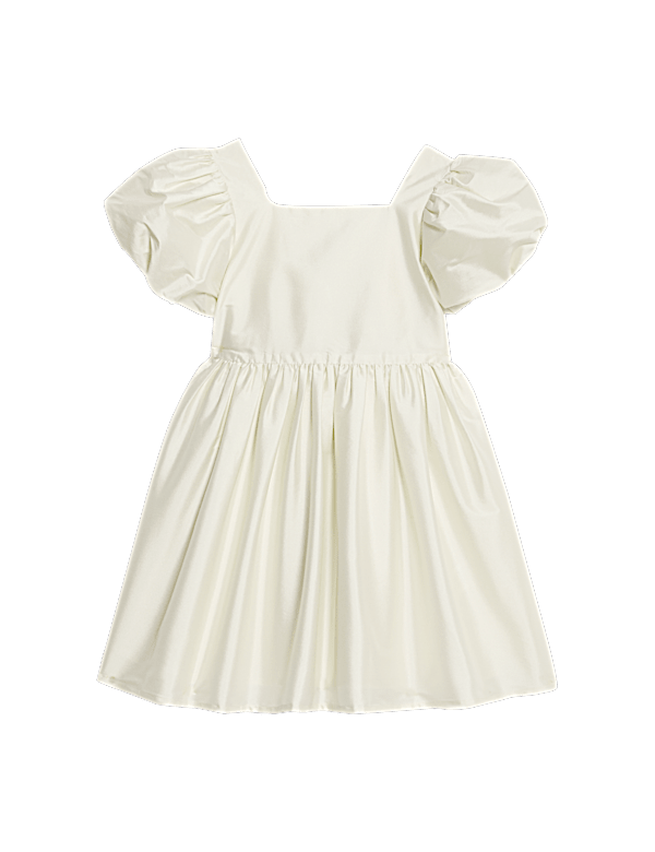 Taffeta Bow Dress (2-8 Yrs)