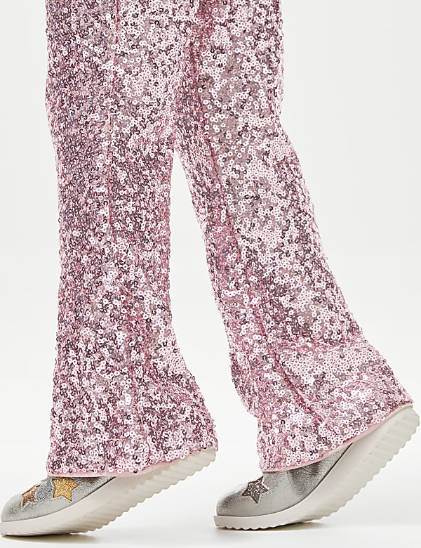 Sequin Elasticated Waist Trousers (2-8 Yrs)