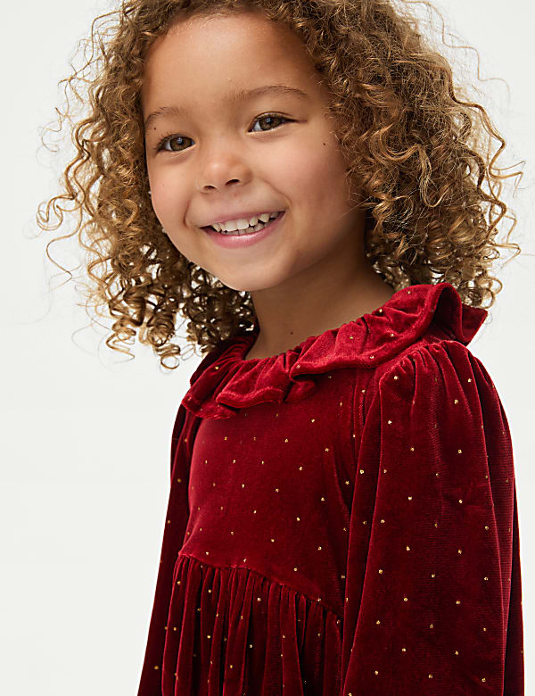 Sparkly Velvet Dress (1-8 Yrs)