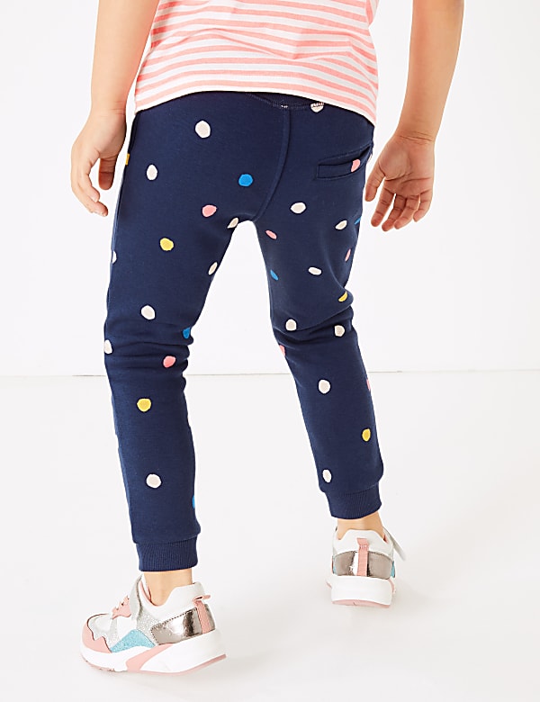 Cotton Rich Multicolour Spotted Joggers (2-7 Years)