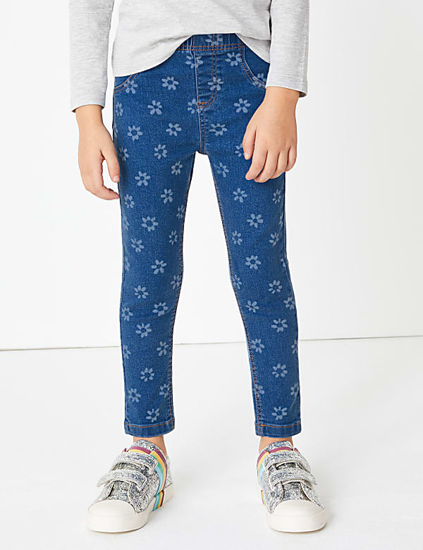 Floral Print Jeggings (2-7 Yrs)