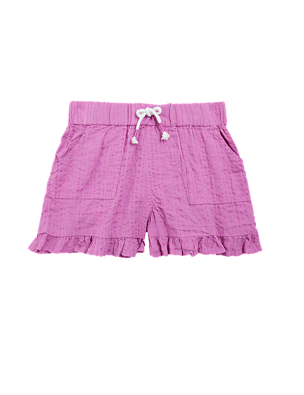 Pure Cotton Drawstring Shorts (2-7 Yrs)