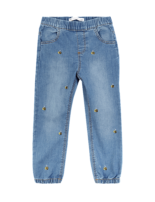 Embroidered Bee Jeans (2-7 Years)