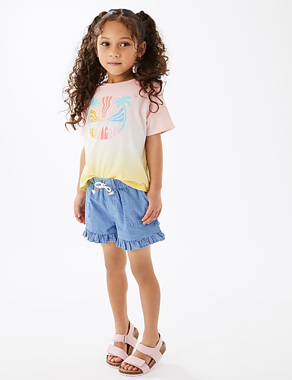 Pure Cotton Denim Shorts (2-7 Yrs)