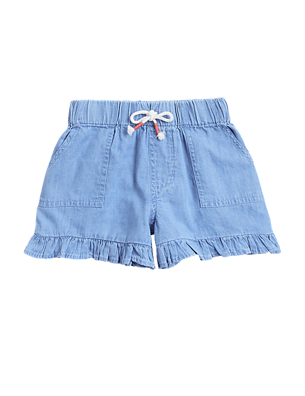 Pure Cotton Denim Shorts (2-7 Yrs)