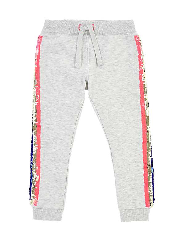 Reversible Sequin Side Stripe Joggers (2-7 Yrs)