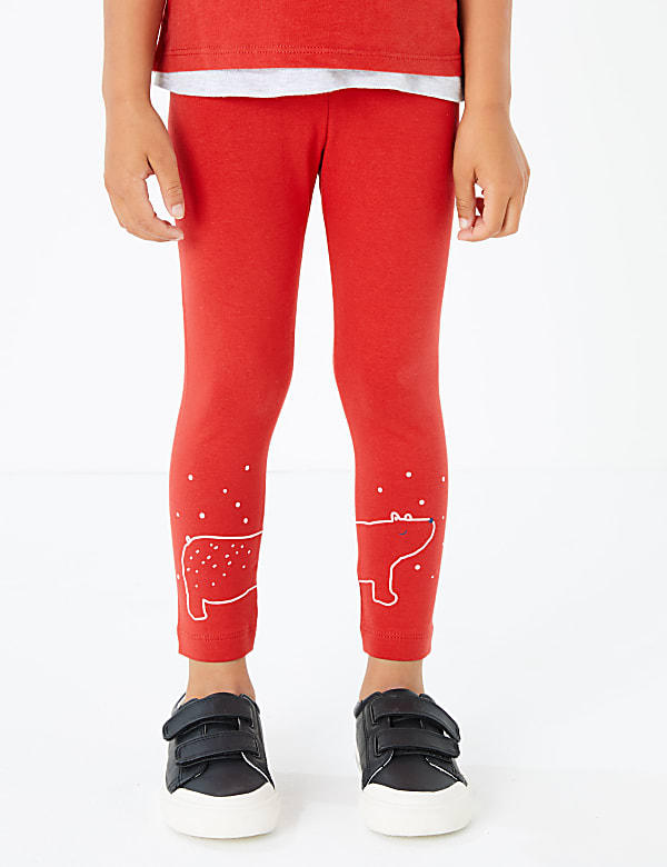 Polar Bear Print Leggings (3 Months - 7 Years)