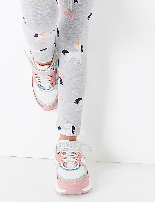 Cotton Unicorn Print Leggings (2-7 Yrs)