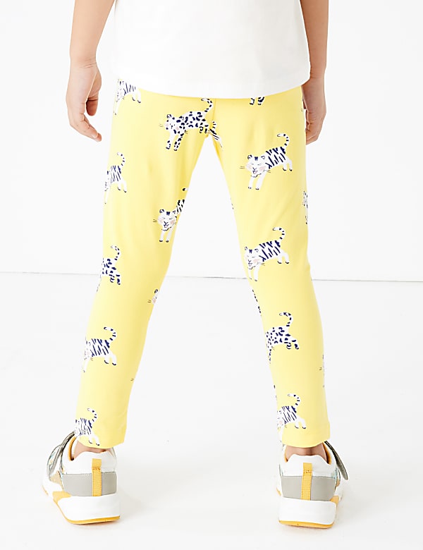 Cotton All Over Tiger Print Leggings (2-7 Yrs)