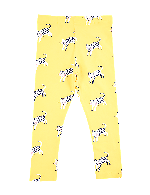 Cotton All Over Tiger Print Leggings (2-7 Yrs)