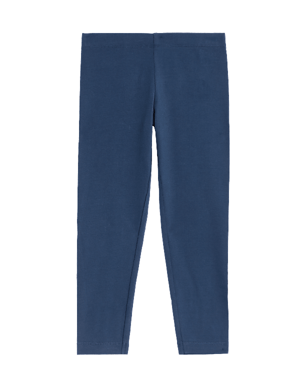 Cotton Rich Plain Leggings (2-7 Yrs)