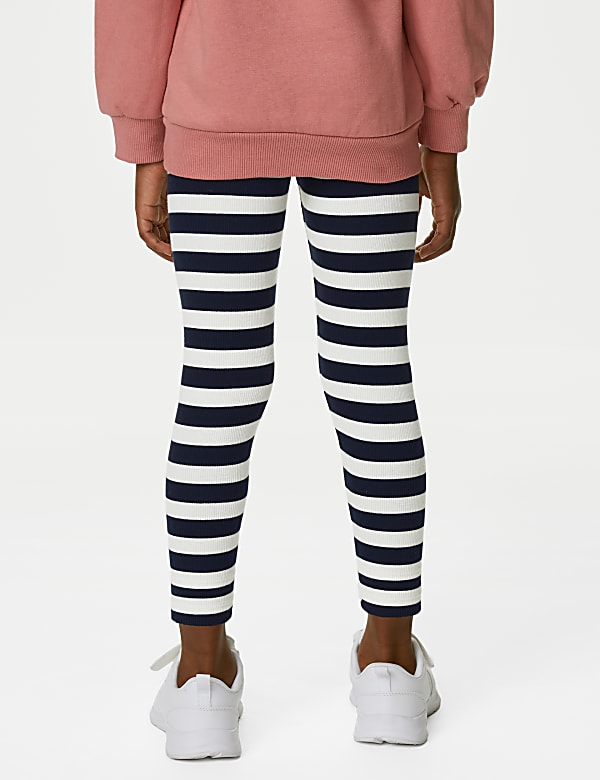 Cotton Rich Striped Leggings (2-8 Yrs)