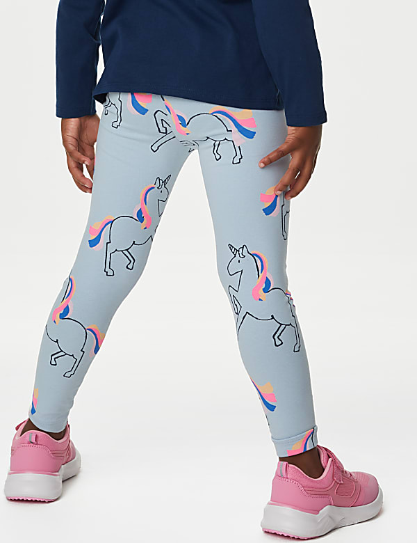 Cotton Rich Unicorn Leggings (2-8 Yrs)