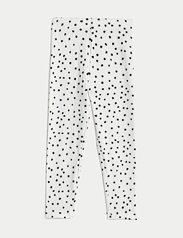 Cotton Rich Spotted Leggings (2-8 Yrs) - MX