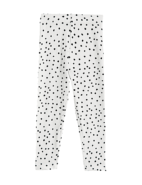 Cotton Rich Spotted Leggings (2-8 Yrs)