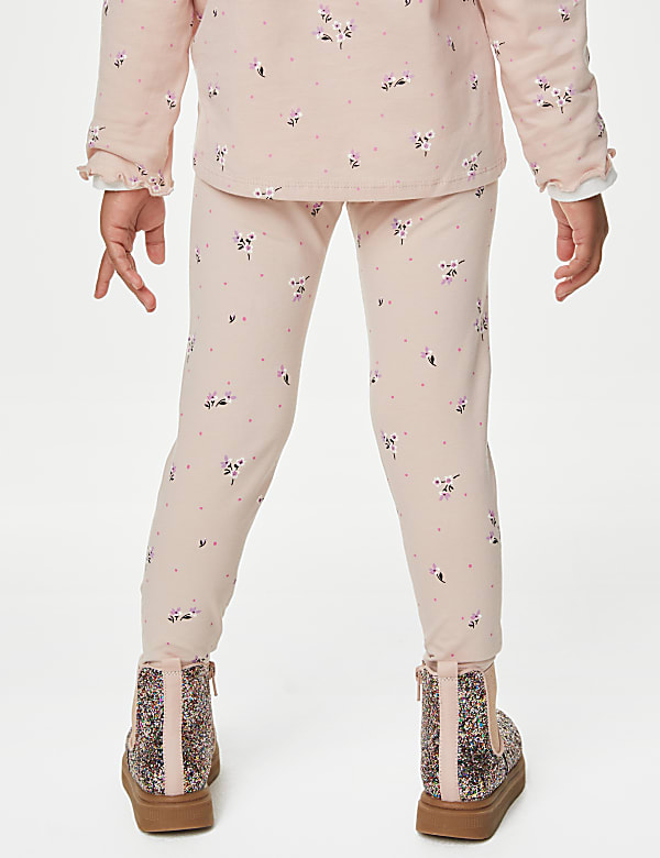 Κολάν με λουλουδάκια και υψηλή περιεκτικότητα σε βαμβάκι (2-8 ετών) - GR